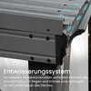 Wandmontierter Pavillon 2,4 x 3 m Grau verzinktes Stahldach Produktbild-Vorschau 4