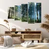 Bild auf Leinwand - Leinwandbild - 5 Teile - Wald Dämmerung Produktbild-Vorschau 7