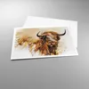 Poster - Poster ohne Rahmen - Stier Scotch Aquarell - Produktbild-Vorschau 3