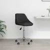 Bürostuhl Drehbar Schwarz Kunstleder Produktbild-Vorschau 2