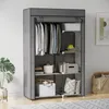 HOMCOM Kleiderschrank Stoffschrank mit 2 Kleiderstangen, 6 Produktbild-Vorschau 11