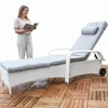 Lettino in rattan regolabile lettino da sole lettino da Anteprima dell’immagine prodotto 9