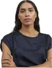 VILA Satin Blusen T-Shirt Kurzarm Basic Glänzendes Oberteil Produktbild-Vorschau 13