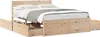 vidaXL Letto in legno massiccio senza materasso 120x200 cm Anteprima dell’immagine prodotto 1