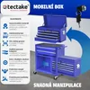 Vozík na nářadí s 10 přihrádkami - modrý Náhled obrázku produktu 3