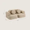 Spielsofa Beige 10-teilig, 120 cm lang, aus Produktbild-Vorschau 4