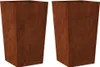 vidaXL Pflanzkübel 2 Stk. 45x45x75 cm Wetterfester Stahl Produktbild-Vorschau 1