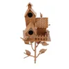 Vogelhaus aus Metall mit Stange, Metallkunst, Produktbild-Vorschau 2