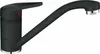 A black kitchen faucet with a silver base and spout tip, shown against a white background. Náhľad obrázku produktu