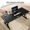 Bureau Tribesigns, 180 cm – Grand bureau d'ordinateur avec Voir les images du produit 2