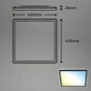 LED Panel Dimmbar Fernbedienung Ultraflach CCT 22 W schwarz Produktbild-Vorschau 4