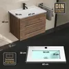 Alpenberger Waschbeckenunterschrank | Badmöbel Set 60 cm | Produktbild-Vorschau 7