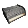 SEVICO Schwarz Brotkasten Holz | 40 cm x 27.5 cm x 18.5 cm Produktbild-Vorschau 3