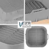 Vilde | Insert pour friteuse à air chaud - Gris - 22x22 cm Voir les images du produit 4