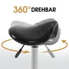 Barberpub Rollhocker Sattelhocker Höhenverstellbar, Produktbild-Vorschau 2