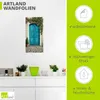 ARTland Wandbild, selbstklebend Blaue Tür mit Kletterrosen Produktbild-Vorschau 3