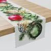 MARKIZETA | Tischläufer - Weihnachtsläufer - weiß grün - 38 Produktbild-Vorschau 3