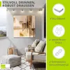 ARTland Wandbild Alu für Innen & Outdoor Goldene Silhouette Produktbild-Vorschau 3