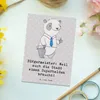 Mr. & Mrs. Panda Grußkarte Bürgermeister Superheld - Grau Produktbild-Vorschau 2