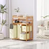 AdelDream Wäschekorb 4 Fächer 2 Regale Wäschesammler 140L Produktbild-Vorschau 10