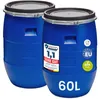 Set 2x 60 Liter Weithalsfass HDPE Lebensmittel Fass mit Produktbild-Vorschau 2