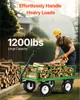 SucceBuy-Gartenkarre aus Stahl, 1200 Pfund Tragkraft, Produktbild-Vorschau 2