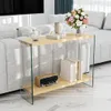 WISFOR Table console avec 2 étagères, table d'entrée, table Voir les images du produit 3