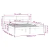 The Living Store Massivholzbett Schwarz Kiefer 150x200 cm Produktbild-Vorschau 10