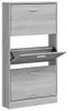 vidaXL Armoire à chaussures Gris Sonoma 59x17x108 cm Bois Voir les images du produit 10