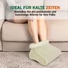 Ohřívač nohou vzhled jehněčí vlny nadýchaný (krémový) Náhled obrázku produktu 6