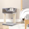 Petit arbre à chat COSTWAY, arbre à chat avec grand siège Voir les images du produit 2