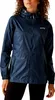 A woman wearing a navy blue rain jacket. Produktbild-Vorschau