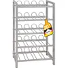 HAKU Flaschenregal Weinregal alu - Metall, B/H/T: 34x59x22 Produktbild-Vorschau 1