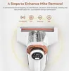 A close-up marketing image of a white and rose gold vacuum cleaner head, with text and icons describing its features. Produktbild-Vorschau