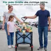 Sekey Bollerwagen faltbar 150 kg mit Bremsen, klappbarer Produktbild-Vorschau 6