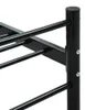 vidaXL Bettgestell Schwarz Metall 100 × 200 cm Produktbild-Vorschau 4