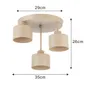 MasterLED Deckenleuchte Elza 3-flammig E27 beige Produktbild-Vorschau 2