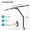 LED Schreibtischlampe mit Schwenkarm 24W 5 Farbtemperaturen Produktbild-Vorschau 7