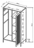 Kleiderschrank 'Puumala' 180 x 80 x 45 cm Garderobenschrank Produktbild-Vorschau 7