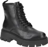 A black lace-up boot with a thick sole, shown from a side-front angle against a white background. Náhľad obrázku produktu