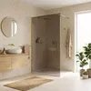 Sprchová stěna Walk-In REA Flexi 80 Brush Gold Náhled obrázku produktu 4