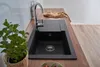 Einbauspüle Küchenspüle Spüle Granit Mineralite 78 x 44 Produktbild-Vorschau 7