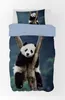 Panda Bär - Bettwäsche-Set, Pandabär 135x200 & 80x80 Produktbild-Vorschau 1