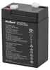 A black gel battery with white and red labeling and white terminal covers. Náhľad obrázku produktu