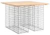 vidaXL Gabionový zahradní stůl 100x102x72 cm z masivního Náhled obrázku produktu 1