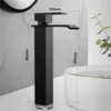 Homelody Wasserhahn Bad Wasserfall Badarmaturen Schwarz Produktbild-Vorschau 6