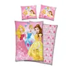 A collection of Disney Princess themed bedding items, including pillowcases and a duvet cover, laid out on a white background. Produktbild-Vorschau