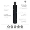 A black Doppler umbrella is shown with descriptive text and icons highlighting its features. Produktbild-Vorschau