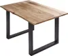 Esszimmertisch 100x70 cm Billy, echte Baumkante, Esstisch Produktbild-Vorschau 1
