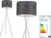 Globo Lighting stojací lampa kov matný nikl, 1x E27 Náhled obrázku produktu 7